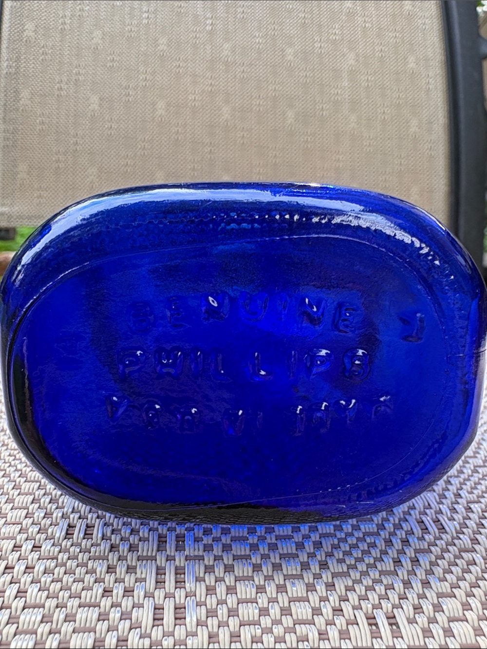 Vintage 20th Century Genuine Phillips Milk of Magnesia Bottle